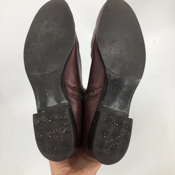 Juicy Couture Wine Red Morrel leather Knee High Boots size 10 - Picture 11 of 16